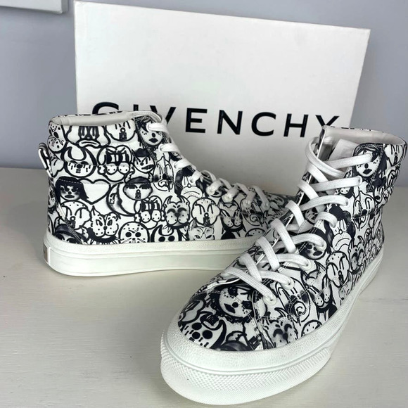 Givenchy X Chito City High-Top Dog Print Sneakers - Picture 8 of 11